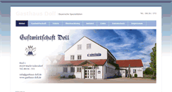 Desktop Screenshot of gasthaus-doll.de