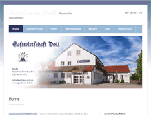 Tablet Screenshot of gasthaus-doll.de